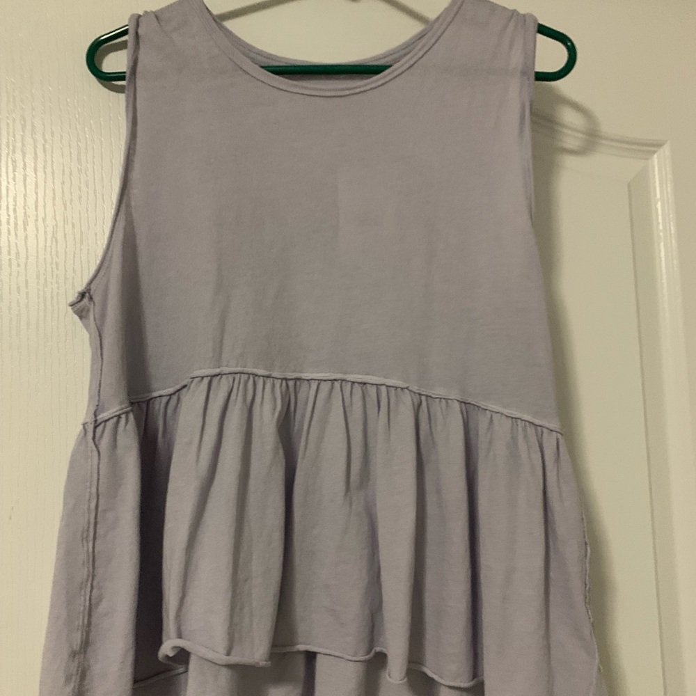 Lavender free people flowy tank top.